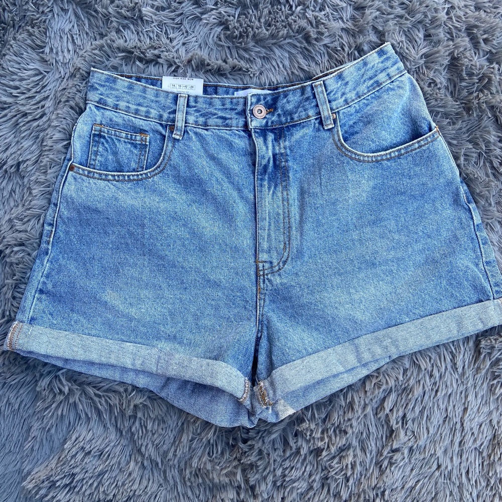 High Rise Mom Shorts
